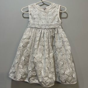 Little girl white dress size 24 months
